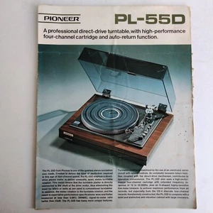 Pioneer Pl-55d Direct Drive Turntable Owners Manual Operation Guide - Picture 1 of 7