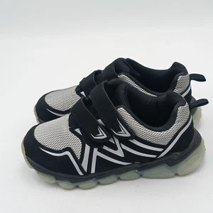 Athletic Works Boy's Silver & Black Athletic Shoes Sneaker Size 6 - Picture 1 of 14