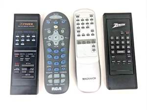 Lot mixte de 4 télécommandes RCA Magnavox Fisher Zenith non testées - Photo 1/6