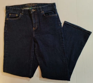 Lauren Jeans Co by Ralph Lauren Premium Bootcut Women's Dark Denim Jeans Size 6 - Picture 1 of 11