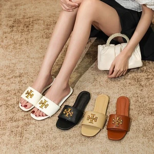 2025 New UK Ladies TORY BURCH Slide Sandal Slipper Outdoor Peep Toe Shoes 🔥 - Picture 1 of 27
