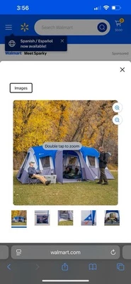 Ozark Trail 16-Person 3-Room Family Cabin Tent, with 3 Entrances - Image 1 of 4