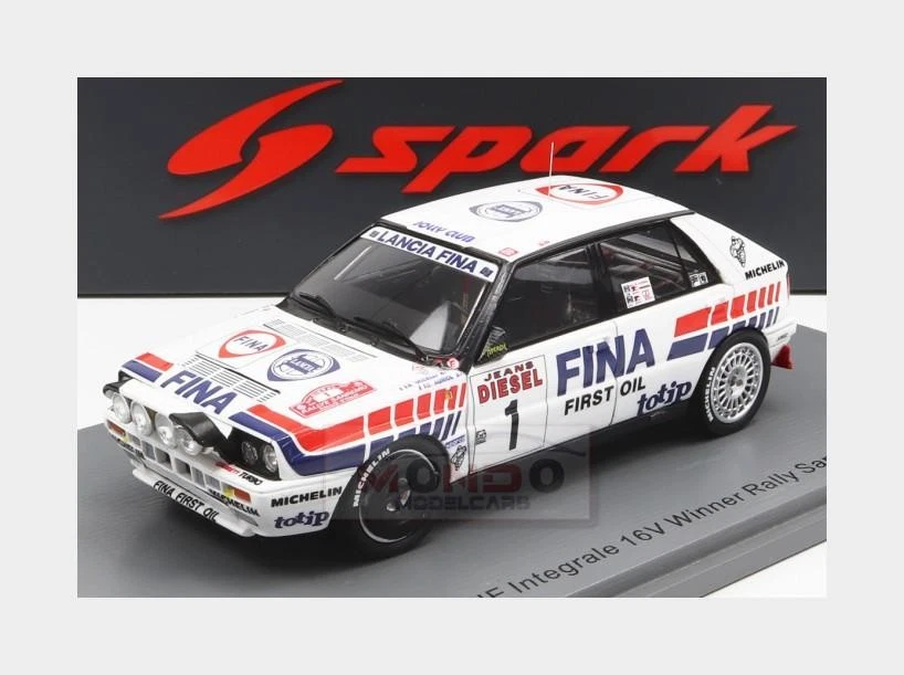 1:43 SPARK Lancia Delta Hf Integrale 16V Fina #1 Winner Rally Sanremo 1991 S9008 - Immagine 1 di 2
