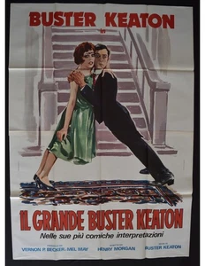 Manifesto Il Grande Buster Keaton Vernon Becker Mel May Henry Morgan Cinéma A45 - Imagen 1 de 1