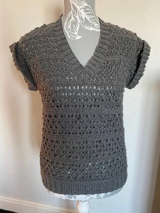 Ladies Grey Tank Top in size 36 bust Hand made By 'Just Me' - Picture 1 of 2
