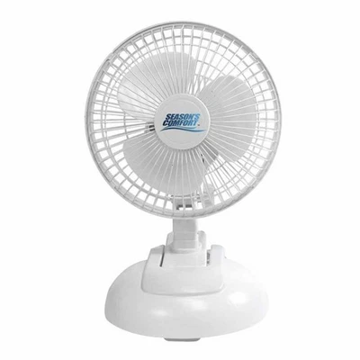 Seasons Comfort 6" Combo Desk & Table Top/Clip On Fan - White - Image 1 of 3