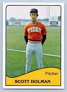 Carta Baseball Scott Holman 1979 TCMA Tidewater Tides Mets Minor League - Foto 1 di 2