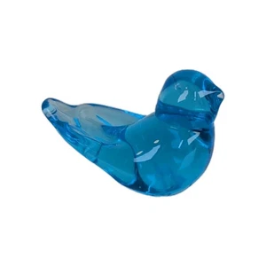 Bluebird of Happiness Kunst Glas Miniatur Vogel Figur 1989 signiert Leo Ward Vintage - Bild 1 von 9