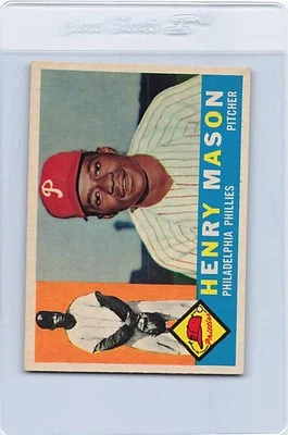 1960 Topps #331 Henry Mason Phillies NM *12207 - Image 1 of 2
