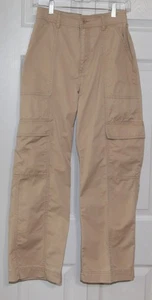 Pantalones cargo de algodón tostado Abercrombie & Fitch para mujer talla 6-28 - Imagen 1 de 7