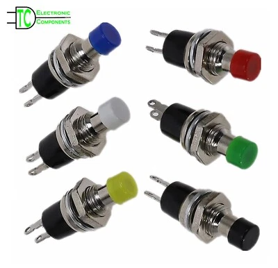 PBS110 Momentary switches Normally open or closed available 6 different colours - Image 1 of 4