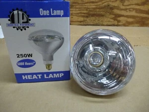 250 Watt R40 Infrared Clear Heat Lamp Industrial Performance Light Bulbs - Picture 1 of 5