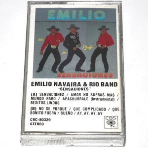 Emilio Navaira & Rio Band - Sensaciones (Cassette Tape 1990) TESTED CRC-80329 - Picture 1 of 5