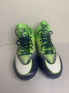 Mens Nike Vapor Speed 2 Navy/Lime Green Football Cleats 846443 329 Size 14 - Picture 1 of 6