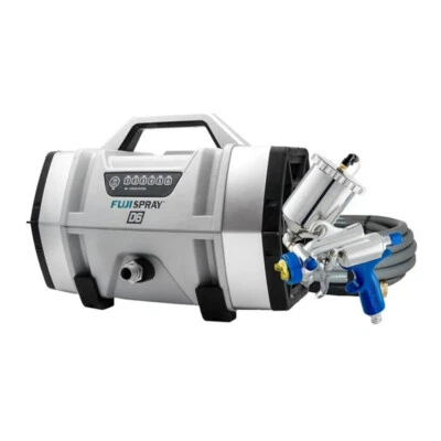 Pulverizador de turbina gris Fuji Spray D6 6 etapas HVLP con sistema de pulverización G XPC HVLP Foto 1 de 4