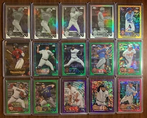 2023 Topps Chrome Refractor Serial Numbered 15 Card SP Parallel Lot /75 /99 - Bild 1 von 2
