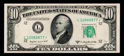 Star1950 C $10 Dollar San Francisco Federal Reserve Note Uncirculated - Image 1 of 2