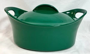 Rachael Ray 4,25 Quart bedeckt Kasserolle Steinzeug Dutch Oven Backform grün - Bild 1 von 9