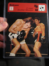 1977 JEAN CLAUDE BOUTTIER BOXING CARD BOKSEN DUTCH CARD 6" X 4 3/4" -  BBA17A