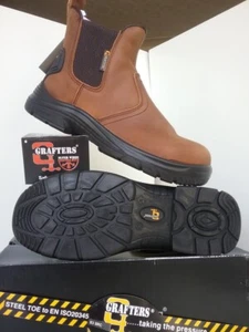 Grafters Extra Wide Steel Toe Cap Pull on Safety Boot *REDUCED TO £28.99* - Picture 1 of 1
