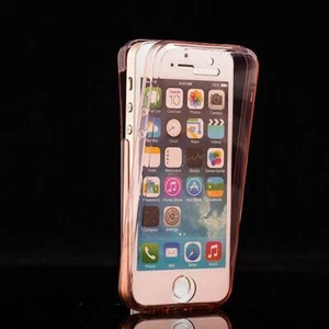 Apple iPhone 5 / 5s / SE Full Body 360 Silikonowe etui ochronne Etui na telefon komórkowy Case Różowe - Zdjęcie 1 z 2