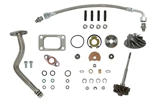 Kit de reconstrucción turbo HY35W eje de líneas de rueda fundida para 03-04 5,9 L Dodge Ram Cummins - Imagen 1 de 5