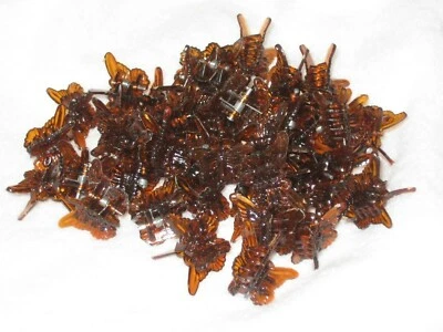 48 Brown Mini Plastic Butterfly Hair Clips Hair Accessories - Image 1 of 4