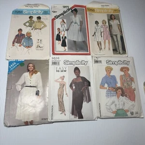 Sewing Pattern Mixed Lot of 6 Ladies - Simplicity And See & Sew - Picture 1 of 2
