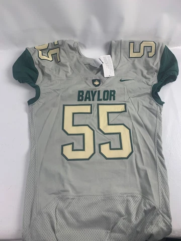 Nike Baylor Bears Vapor Pro Football Game Jersey Men's Large #55 Grey 845919 Cover
