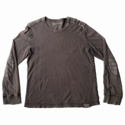 Коричневая вафельная рубашка 1990-х Calvin Klein размер S - Изображение 1 из 4