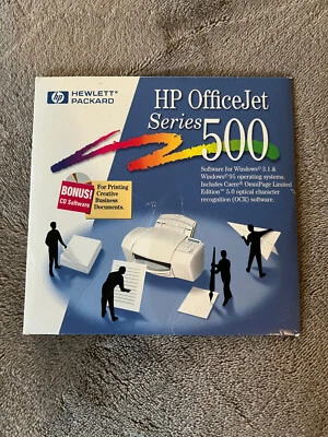 HP OfficeJet Series 500 OEM Install CD Win3.1 Win95 Original - Image 1 of 2