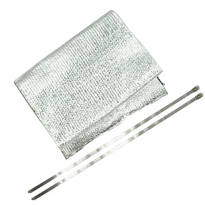 Aluminum Fiberglas Universal Starter Heat Shield 7X22 in Wrap Self Attaching New - Picture 1 of 4