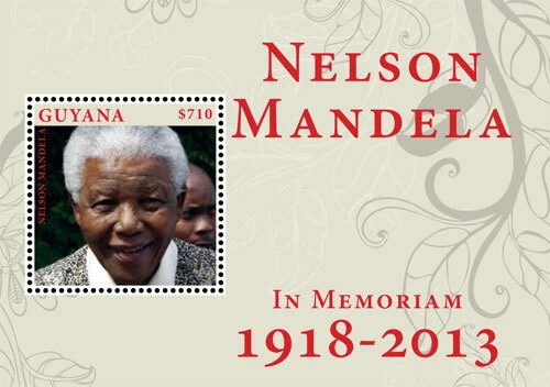Guyana - 2013 - President Nelson Mandela In Memoriam - Souvenir Sheet - MNH - Image 1 of 1