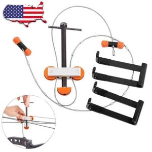 Archery Bow Press Portable Quad Limb Brackets Adapter Compound Bow Hunting Shoot - Picture 1 of 14
