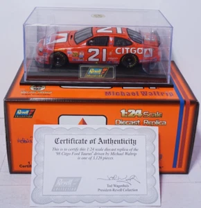 1998 REVELL MICHAEL WALTRIP #21 CITGO NASCAR RACING 1/24 SCALE DIECAST CAR - Picture 1 of 7