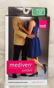 Mediven Comfort Compression Socks 47303 Calf OT Size 3 20-30 Natural III NEW - Picture 1 of 2