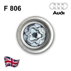 Audi Security Master Locking Wheel Nut Bolt Key 806 F 17mm Socket A6 A3 A4 A5 - Picture 1 of 1