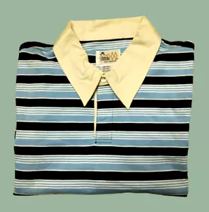 Paul Frank Men's Polo Shirt Casual 3-Button Cotton Navy Blue Short Sleeve Large - Picture 1 of 13