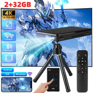 MINI Smart DLP Projektor 5G WiFi Beamer 4K Full HD 1080P Heimkino Android 7.1 - Bild 1 von 19