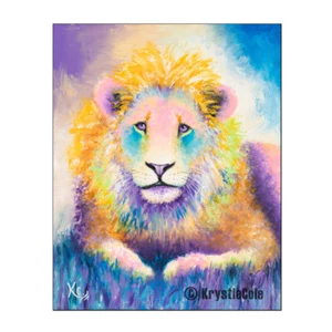 Impresión de arte de león por Krystle Cole - Imagen 1 de 4