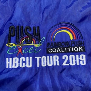 Rainbow Push Coalition “HBCU TOUR 2019” Jesse Jackson Blue Windbreaker Mens: S - Picture 1 of 9