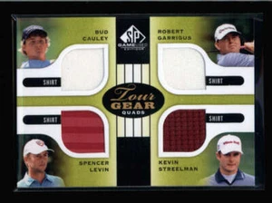 CAULEY / GARRIGUS / LEVIN + 2012 SP GAME USED TOUR GEAR QUADS RELIC COMBO BA2058 - Picture 1 of 1