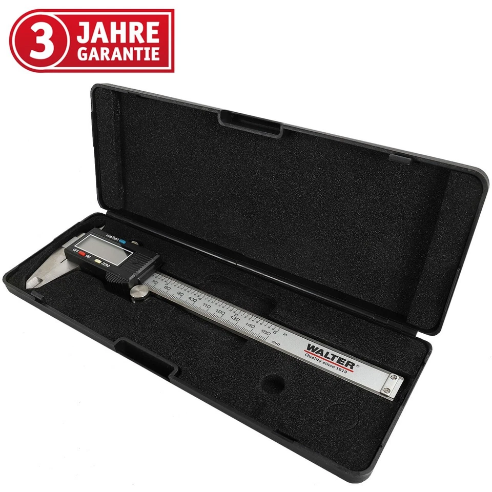 WALTER Digitaler Messschieber Schieblehre , 0 - 150 mm Messlehre Tiefenmesser - Bild 1 von 4