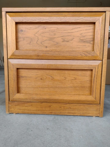 Vintage Thomasville 2-Drawer Nightstand Mid Century Modern Cover