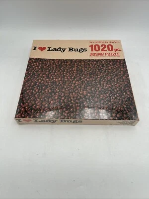 Rompecabezas Hoyle vintage 1020 piezas I Love Lady Bugs 1984 - nuevo sellado Foto 1 de 4