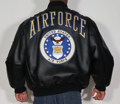 CHAQUETA HOMBRE MICHAEL HOBAN AIR FORCE NEGRA TALLA 2XL Foto 1 de 4