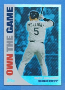 2008 Topps Own the Game #OTG6 Matt Holliday Rockies - Imagen 1 de 1