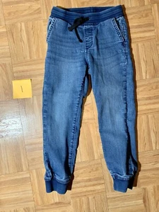 Old Navy -Boy's Soft Jean Joggers Elastic Waist, Pull On, Boys Size Medium 8 - Picture 1 of 4
