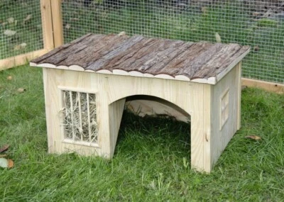 Kerbl Nagerhaus mit Heuraufe Nature 82759