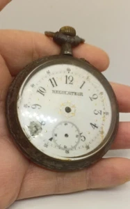 REGULATEUR 66 MM MONTRE A GOUSSET POCKET WATCH OROLOGIO DA TASCA UOMO TASCHENUHR - Foto 1 di 5